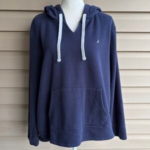 •Nautica• Ladies Navy Blue Pullover Hoodie - Size XXL